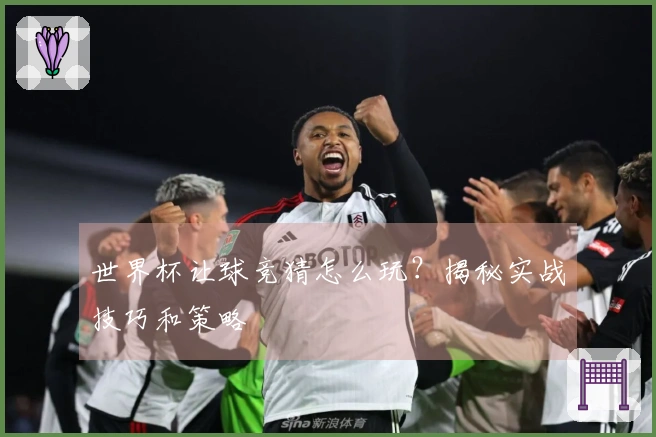 世界杯让球竞猜怎么玩？揭秘实战技巧和策略